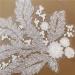 2 Pcs White Sequin Crystal Beaded Appliques - 3D Floral Embroidery Patches for Wedding Dress and DIY Crafts - Buy Online on GoSupps.com