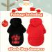 SUPJADE 2Pcs Meidum Dog Jumpers Costumes -Hoodies - Sweaters Coat Outfits Clothes Apparel for Winter Warm Coat Holiday Xmas Pet (Small Black+Red) - Buy Online on GoSupps.com