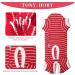 Tony Hoby Dog Suit XL for Men & Women | Striped Soft Cotton Pile Overall for Comfortable Sleep - Red Boy - Buy Online on GoSupps.com