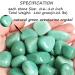 Green Aventurine Natural Polished Tumbled Stones 100g - Bulk Gemstones for Reiki Energy Palm Healing - Buy Online on GoSupps.com
