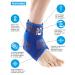 Neo-G Ankle Support | Adjustable Compression for Arthritis Relief & Joint Pain | Medical Grade Stabilized Support for Ankle Injuries & Sprains - Unisex Blue - Buy Online on GoSupps.com