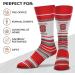 NC State Wolfpack Collegiate Striped Dress Socks - One Size Fits Most - Game Day Apparel for Men, Women, Youth - Red - Buy Online on GoSupps.com