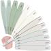 CGBE 12 pieces nail file nail files Double -sided washable for gelails acrylic nails and natural nails professional nail file set for manicure nail file 100/150/220/240/1000/4000 grain mixture mix