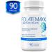 FolateMaxx 1mg L-Methylfolate Supplement - Professional Strength 5-MTHF - 180 Vegetarian Capsules, Non-GMO, Gluten-free, Soy-free, GMP Certified - Buy Online on GoSupps.com