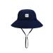 HSYZZY Baby Sun Hat Smile Face Toddler UPF 50+ Sun Protective Bucket hat Nice Beach hat for Baby Girl boy Adjustable Cap 0-6 Months Navy