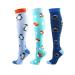 Cheeroyal compression stockings 20 30 mmHg for men and women relaxation nurse running pregnancy flight travel medical sport size S-m S-m set (1-2)