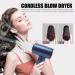 Cordless Hair Dryer Handheld Cordless Hair Dryer with 5000mAh Battery for Camping (US Plug) US Plug Dark Blue - Buy Online on GoSupps.com