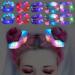 Light Up Hair Scrunchies for Girls  10 Pcs LED Silk Hair Ties Accessories for Woman 5 Pair Satin Neon Laser Mermaid Scrunchy Bands Glow in the Dark  Party Supplies for Halloween Easter Christmas Birthday