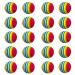 Scott Edward Air Golf Practice Balls, Bright Multicolor and Lightweight Sponge Ball, 20 Pieces, Golf Training Indoor and Outdoor, for Backyard Hitting Mat, Soft for Children, Pets Red