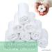 WHITEWRAP Muslin Washcloths 12x12 10-Pack - 100% Organic Cotton Soft Baby Towel Set - Buy Online on GoSupps.com