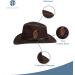 Scala Classico Men's Crushable Felt Outback Hat - Large, Black - Buy Online on GoSupps.com