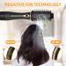 Dual Voltage Hot Air Brush - 1200W One-Step Blow Dryer & Volumizer for Curling Straightening and Drying - Travel-Friendly Detachable Oval Brush in Black Gold - Buy Online on GoSupps.com
