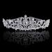 Crystal Tiara Crown for Women & Girls - Perfect for Birthday, Halloween, Bride, Wedding - Silver Style A - Buy Online on GoSupps.com