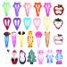 Hair clips girl - 130 pieces cartoon small metal clips hair clips children suitable for everyday occasions and holiday celebrations - by Vcostore