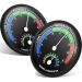 Generic 2 packs 2 in 1 thermometer Hygrometer Terrarium no battery required temperature and moisture monitor in the terrarium tank