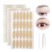 Autuuckee Slip-on eye lid 288 pieces of eyelid band make-up tools glue-free fork rod uneven stripes with tweezers 288 pcs