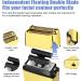 Foil Shaver for Men - Professional Double Electric Trimmer Cordless Rechargeable Gold Razor | International Shipping - Buy Online on GoSupps.com