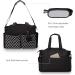 SONARIN Multi-Function Waterproof Baby Changing Tote Bag - Black | Large Capacity Diaper Bag with Pacifier Holder - Travel Satchel Messenger Bag - Buy Online on GoSupps.com