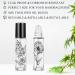 10ml Essential Oil Roller Bottles - Refillable Glass Containers with Patterns for Lip Oils - 10 Pieces - Buy Online on GoSupps.com