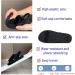 Open Toe Diabetic Sandals for Men & Women - Adjustable Arthritis Shoes for Swollen Feet - Widened Feet and Edema Relief - Size 9 Black - Buy Online on GoSupps.com