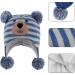 KAKU NANU Toddler Winter Hat with Double Pom Pom | Earflap Beanie for Boys and Girls 2-4 Years | Fleece Lined | Blue-Grey - Buy Online on GoSupps.com