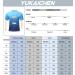 Yukaichen Men's Rashguard - Fast-Drying Breathable Short Sleeve Swimming Shirt - Water Sports T-Shirt in L Color Gradient Blue - Buy Online on GoSupps.com