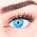 MERALENS Ice Blue Halloween Contact Lenses - 2 Pieces for Cosplay & Costume | No Prescription Required - Buy Online on GoSupps.com