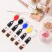 Demissle 10 Pcs Retractable Lip Balm Holder Keychain with Swivel Clip - Assorted Colors (Black, White, Red, Blue, Yellow) - Buy Online on GoSupps.com