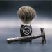 Boti Handmade Shaving Brush - 100% Pure Badger Hair with Black Wooden Handle | Barber Salon Tool - Buy Online on GoSupps.com