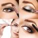 Duo Eyebrow Brush Set - Spoolie and Angled Brow Brushes for Eye Makeup (5pcs, Black) - Buy Online on GoSupps.com