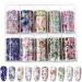 Wdesrgt Vibrant Flower Printed Nail Foils - Starry Transfer Wraps 1 Box of 10 Rolls for Nail Decorations - Buy Online on GoSupps.com