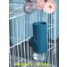 Deyace Stainless Steel Dog Crate Water Bottle 24oz - Leak-Proof Ball Top Fill Dispenser for Cage - Dark Blue - Buy Online on GoSupps.com