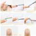 Rainbow Color Acrylic Nail Clipper Set for Salon & Home Manicure | Stainless Steel Trimmer & Pusher for False Nail Tips - Buy Online on GoSupps.com