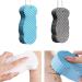 Super Soft Exfoliating Bath Sponge Korean Skin Scrubber Sponge Korean Skin Scrubber Exfoliator Sponge Beyond Draw Exfoliating Sponge 3D Super Soft Exfoliating Bath Sponge(Blue+Gray)