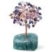 Xiannvxi crystals life tree decoration feng shui money construction crystal tree fluorite natural gemstones stones decoration Tree of life drum stones base bonsai tree decorative items spiritual e-fluorite