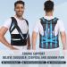 Fit Geno Upgraded Full Back Brace Posture Corrector for Men - Adjustable & Breathable Support for Back Pain Relief Scoliosis & Thoracic Spine (Large - Buy Online on GoSupps.com