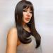 Testar 24 Inch Dark Brown Wig for Black Women | Long Straight Natural Art Hair Wig - Perfect for Everyday & Parties - Buy Online on GoSupps.com
