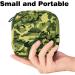 Cool Green Camouflage Menstruation Pad Bag with Zipper - Women's Napkin & Tampon Organizer - Buy Online on GoSupps.com