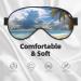 Shop Clouds & Palm Trees Printed Soft Eye Mask | Zero Eye Pressure Travel Blackout Mask - Buy Online on GoSupps.com