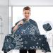 Waterproof Barber Cape - Dark Blue Moon Sun Star Cheetah Haircut Bib for Men & Women - Buy Online on GoSupps.com