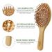 MRD Natural Bamboo Hair Brush Set - Wide-Tooth Paddle Comb for Women Men Kids - Ideal for Thick Thin Curly Dry Hair - No Bristle Detangling Kit - Buy Online on GoSupps.com