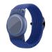 HPHRE Airtag Wristband for Kids, Airtag Bracelet Wrist Strap Adjustable Buckle Braided Solo Loop Stretchable Elastics Watch Navy Blue