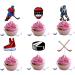 18pcs Hockey Cupcake Toppers for Boys Men Girls Hockey Birthday Party Supplies Sport Hockey Ball Party Decorations Ice Hockey Birthday Cake Decorations - Buy Online on GoSupps.com