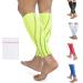 360 RELIEF Compression Calf Sleeves - for Men and Women Sports | Shin Splints Torn Muscle Cramps Workout Circulation Running Hiking Marathon | M L XL with Mesh Laundry Bag | Green M-Single