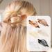 Flat Hair Claw | Vintage French Design Alligator Hair Clip | Retro No Slip Grip Hair Claw Clips Ultra Light Oval Barrette Jaw Clips Hair Accessories for Women Girls Transparent color - Buy Online on GoSupps.com