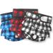 Peton reusable dog diapers 3 pieces of hygienic dog diapers for bitches washable/high-suction with adjustable fit/3 diaper-boost pads for dog in period/urinary incontinence (L) Blue & gray ko rock (3 Pack) l