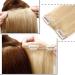 SEGO Real Hair Clip-in Extensions - 8 Piece Party Set 100% Remy Medium Blonde #24 25cm - 110g - Buy Online on GoSupps.com