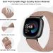 ZPOLY 4-Piece Stretch Nylon Bracelets for Fitbit Versa 4 Versa 3 & Sense 2 - Adjustable Soft Woven Exercise Bands in Meat Core Pine Needle Green & Color Starlight - Buy Online on GoSupps.com