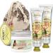 Beauty Box Set Joie.Hand creams 50ml with shea butter and aloe vera 2x25ml in a beautiful jute bag.