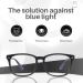 LC Eyewear Blue Light Filter Glasses for Men & Women - Ultra Lightweight Anti-Fatigue Gaming Goggles - Stylish Black Design - Buy Online on GoSupps.com